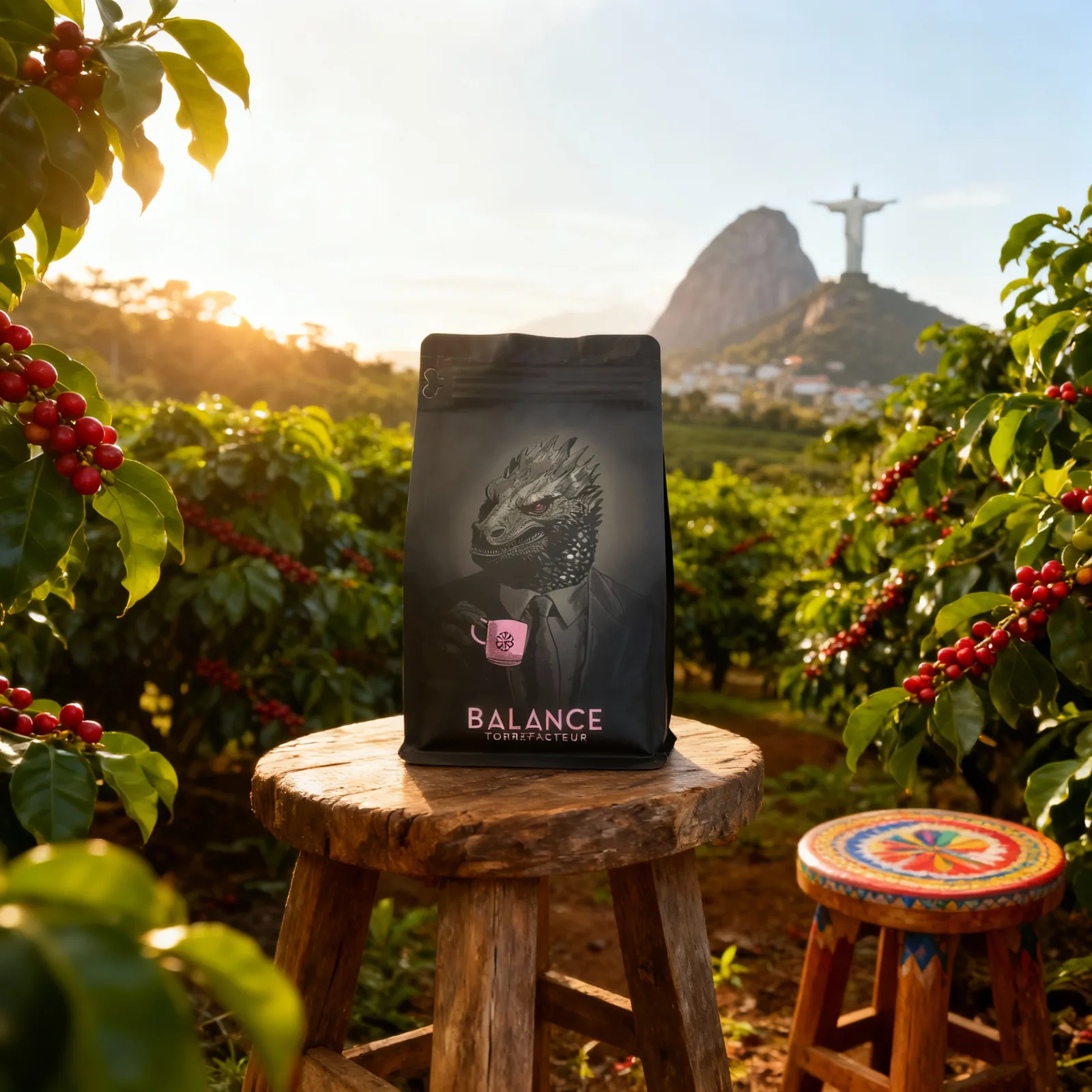 Balance Coffee: 12 origin-story product photos in two days — representative output