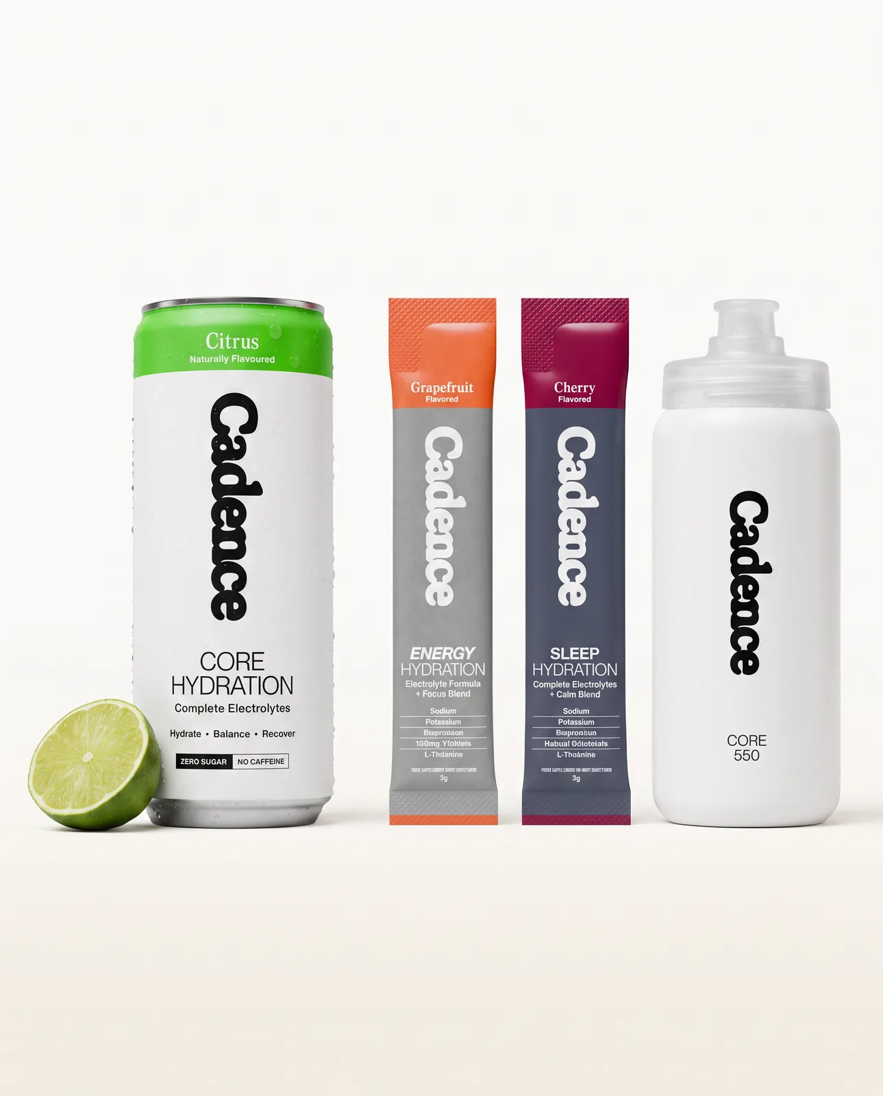 Cadence brand identity on the website hero